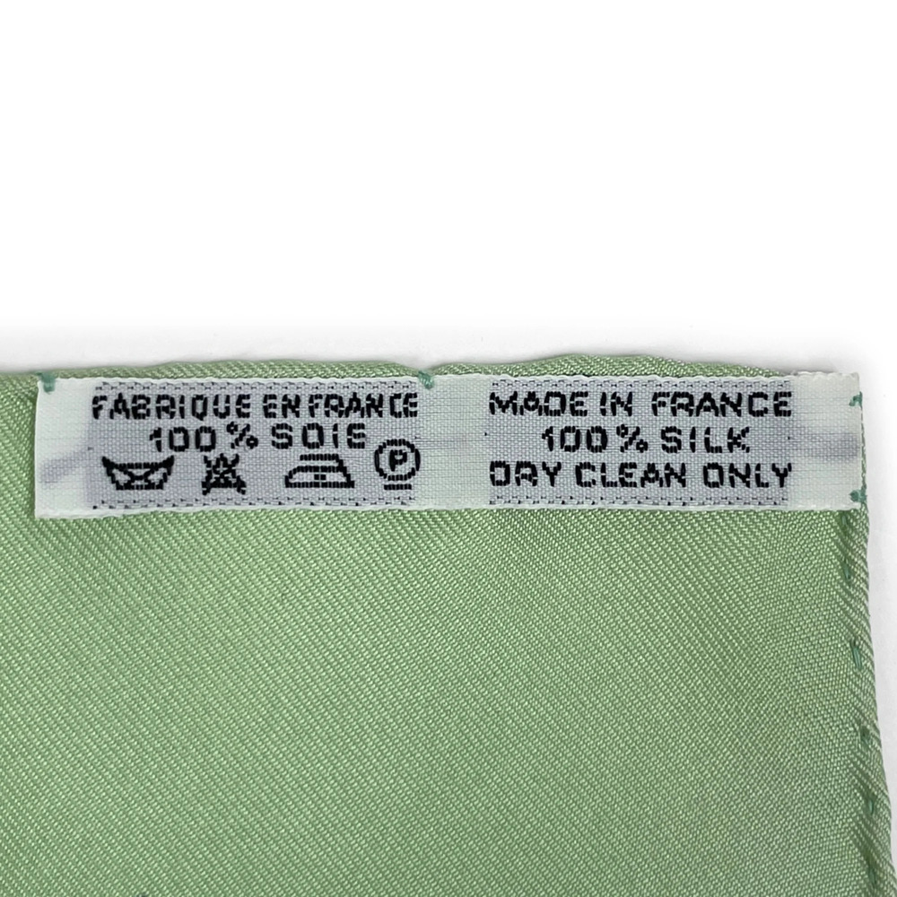 HERMES Green Silk Scarf - Picture 2 of 4